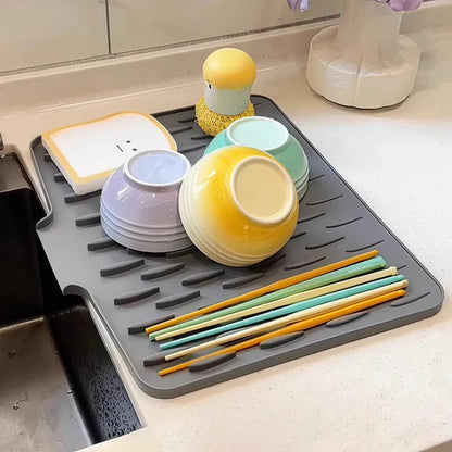 Kitchen Sink Drying Mat | Fast Water Absorbent Dish Drying Pad