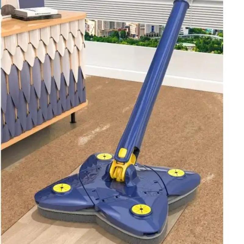 Twist Clover Magic Mop Free Hand Self wringing 360 Squeeze X type Rotation Household Cleaning Bathroom Dusting Foldable Head Tool With Box