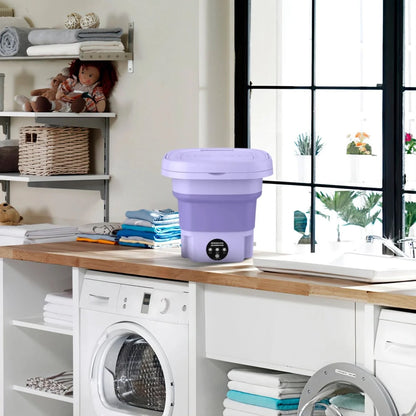Portable Mini Folding Washing Machine Portable Mini Laundry Machine For Clothes Multi Color