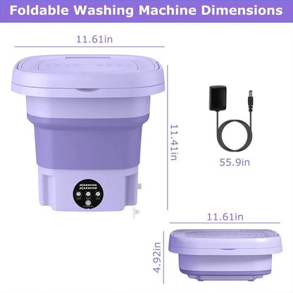 Portable Mini Folding Washing Machine Portable Mini Laundry Machine For Clothes Multi Color